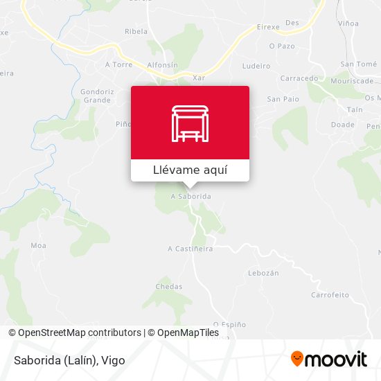 Mapa Saborida (Lalín)