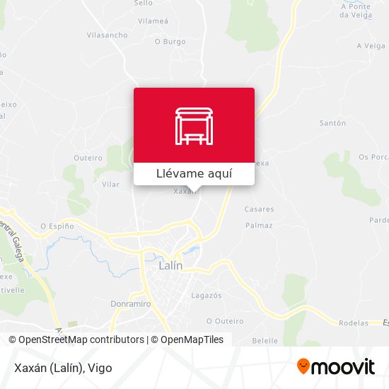 Mapa Xaxán (Lalín)