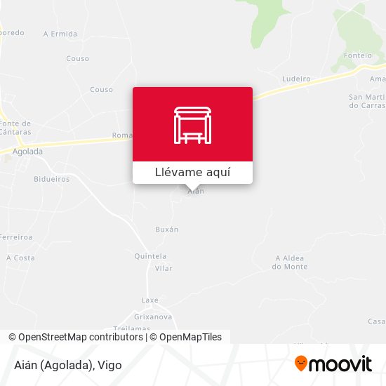 Mapa Aián (Agolada)