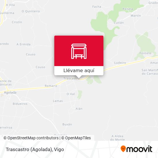 Mapa Trascastro (Agolada)