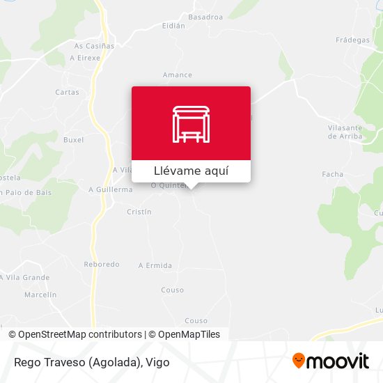 Mapa Rego Traveso (Agolada)