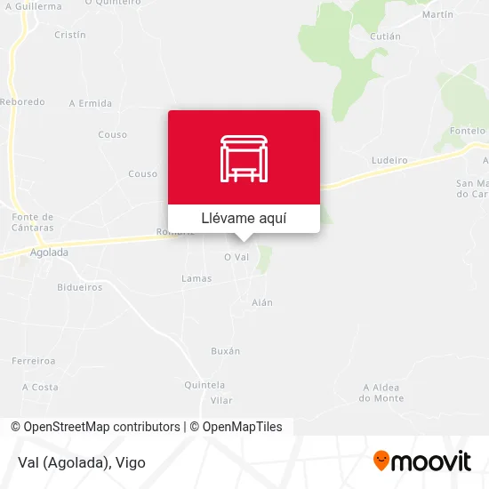 Mapa Val (Agolada)