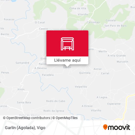 Mapa Garlín (Agolada)