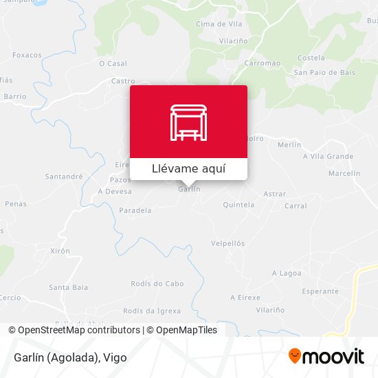 Mapa Garlín (Agolada)