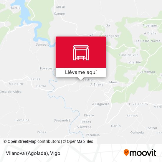 Mapa Vilanova (Agolada)
