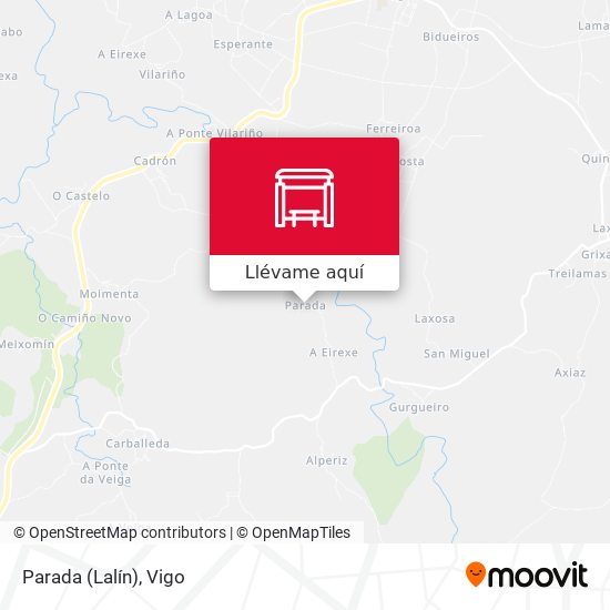 Mapa Parada (Lalín)