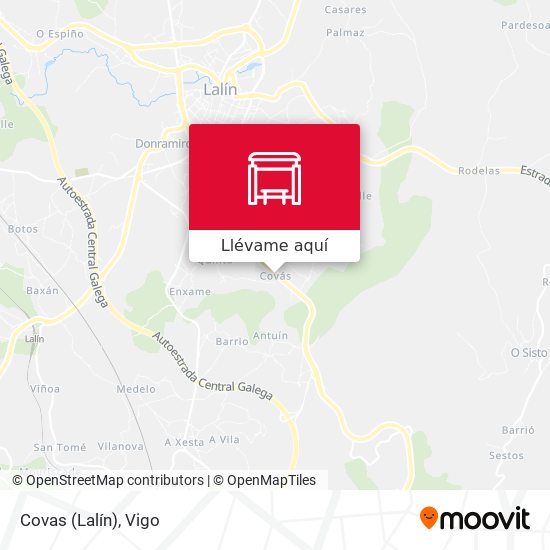 Mapa Covas (Lalín)