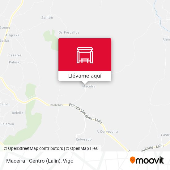 Mapa Maceira - Centro (Lalín)