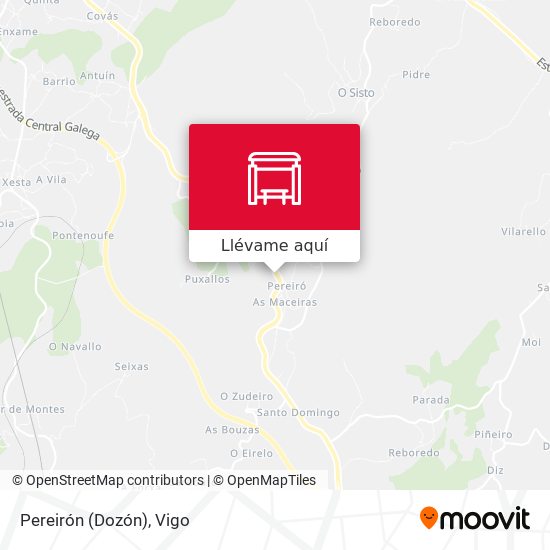 Mapa Pereirón (Dozón)