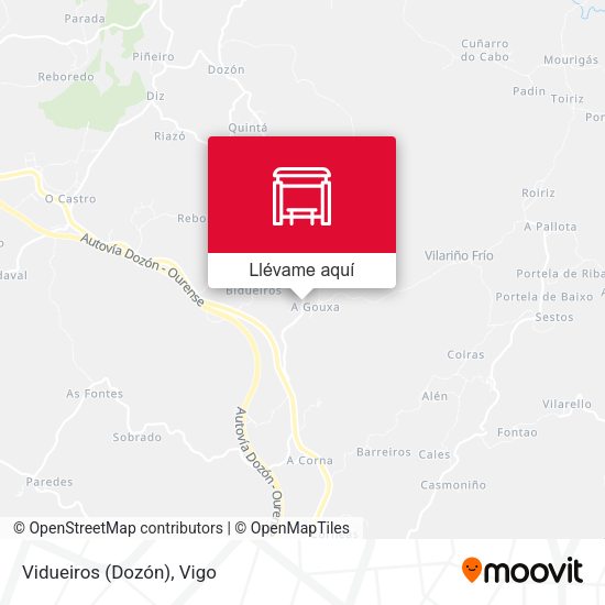 Mapa Vidueiros (Dozón)