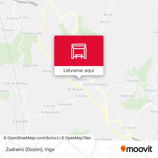 Mapa Zudreiro (Dozón)