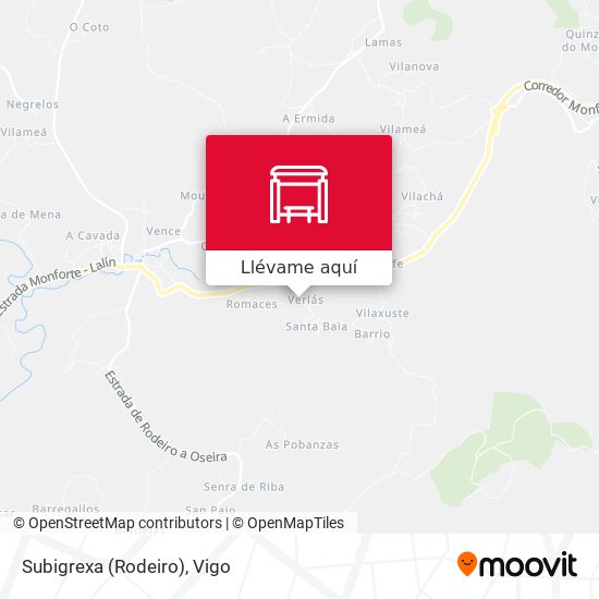 Mapa Subigrexa (Rodeiro)