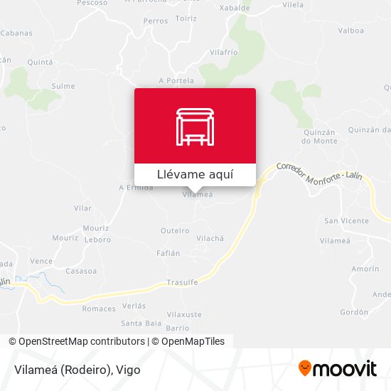 Mapa Vilameá (Rodeiro)