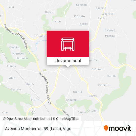 Mapa Avenida Montserrat, 59 (Lalín)