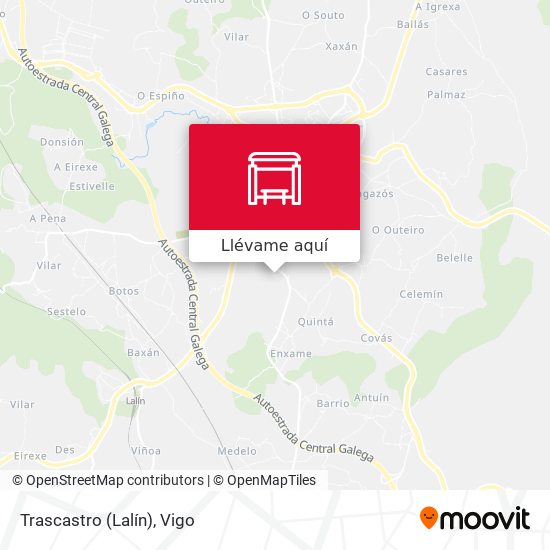 Mapa Trascastro (Lalín)