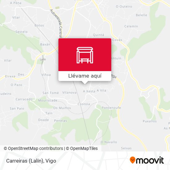 Mapa Carreiras (Lalín)