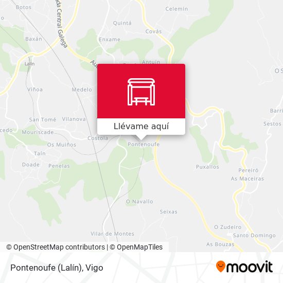 Mapa Pontenoufe (Lalín)