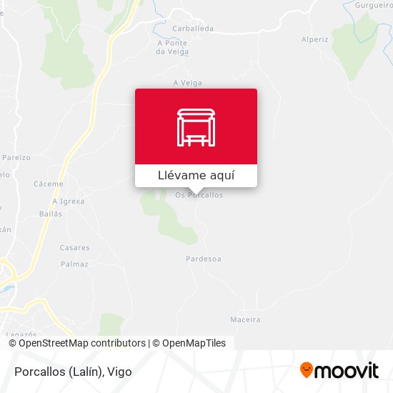 Mapa Porcallos (Lalín)