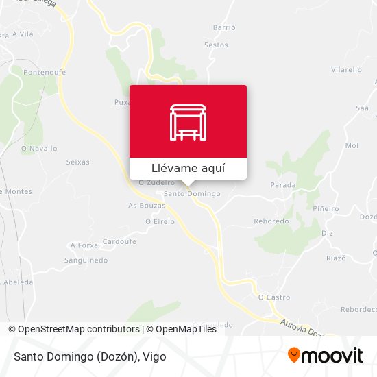 Mapa Santo Domingo (Dozón)