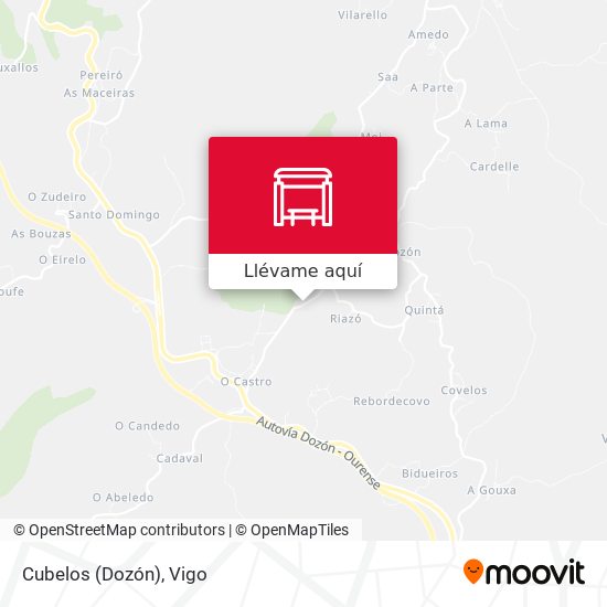 Mapa Cubelos (Dozón)