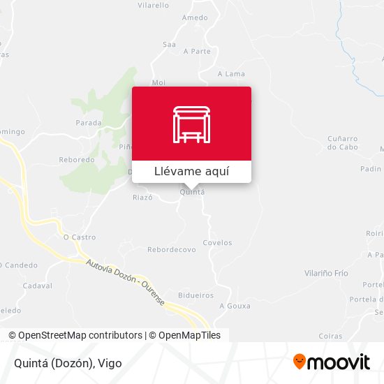 Mapa Quintá (Dozón)