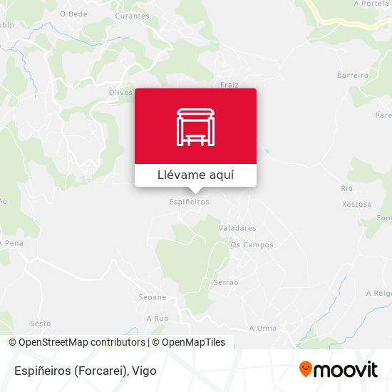Mapa Espiñeiros (Forcarei)