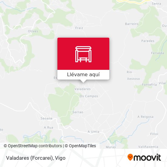 Mapa Valadares (Forcarei)