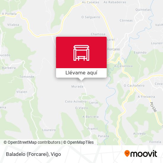 Mapa Baladelo (Forcarei)