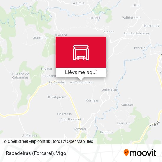 Mapa Rabadeiras (Forcarei)