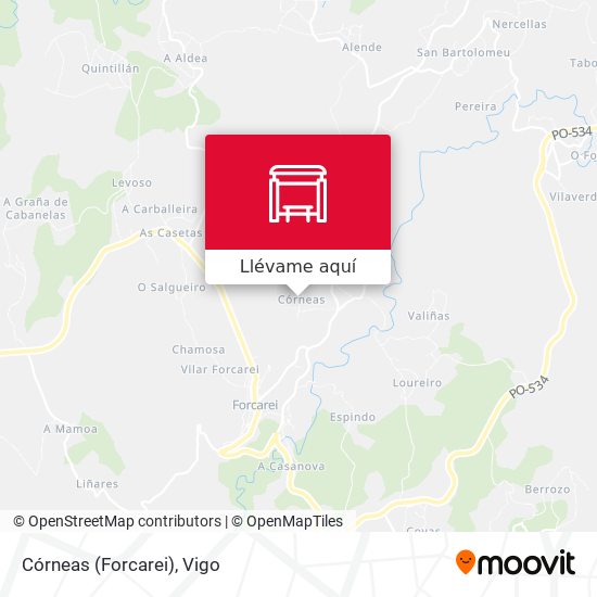 Mapa Córneas (Forcarei)