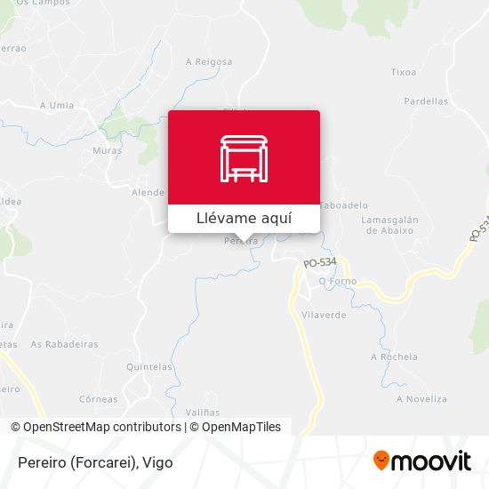Mapa Pereiro (Forcarei)