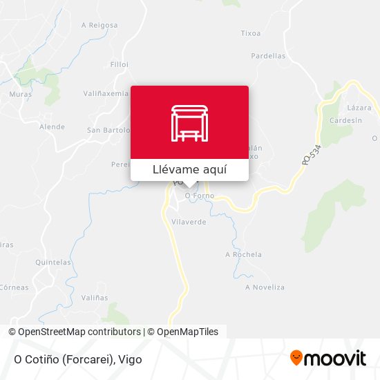 Mapa O Cotiño (Forcarei)
