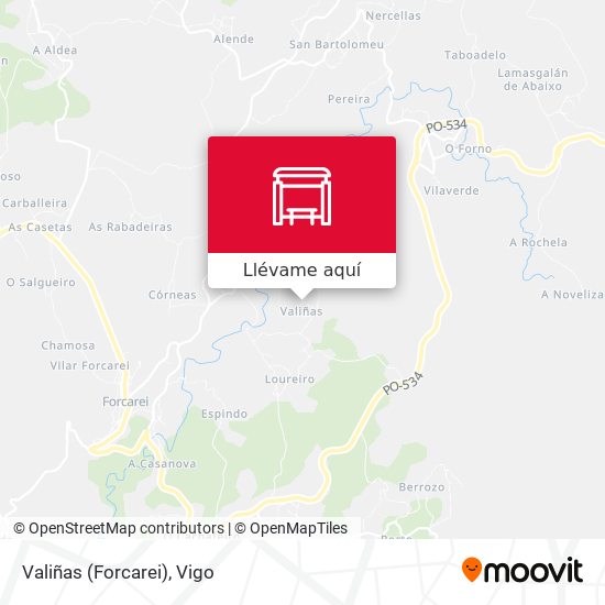 Mapa Valiñas (Forcarei)