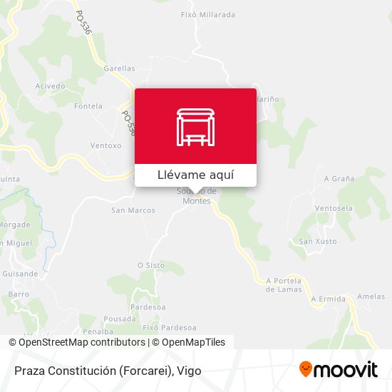 Mapa Praza Constitución (Forcarei)