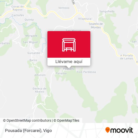 Mapa Pousada (Forcarei)