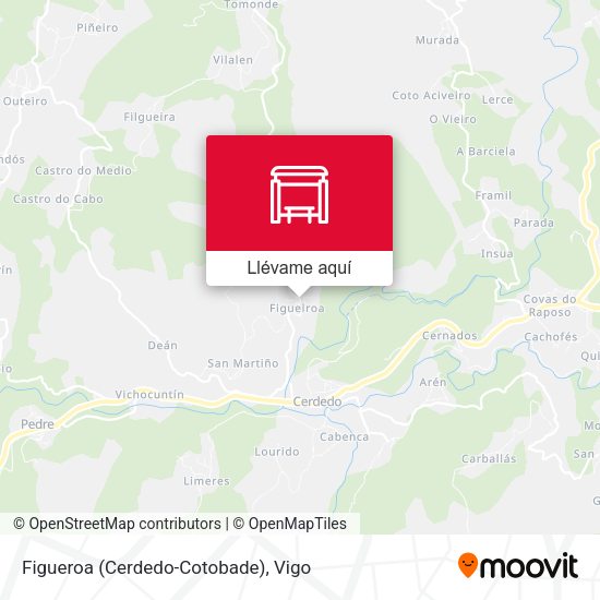 Mapa Figueroa (Cerdedo-Cotobade)
