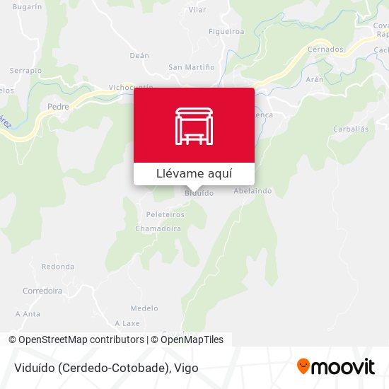 Mapa Viduído (Cerdedo-Cotobade)