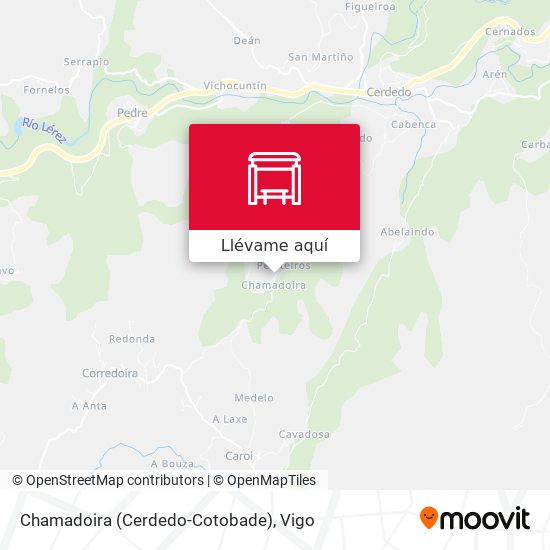 Mapa Chamadoira (Cerdedo-Cotobade)