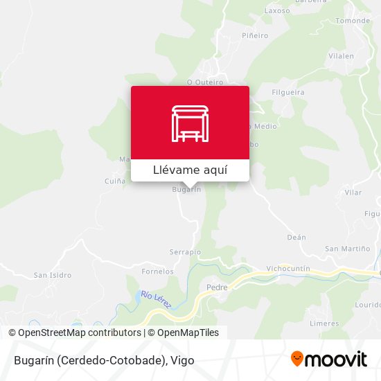 Mapa Bugarín (Cerdedo-Cotobade)