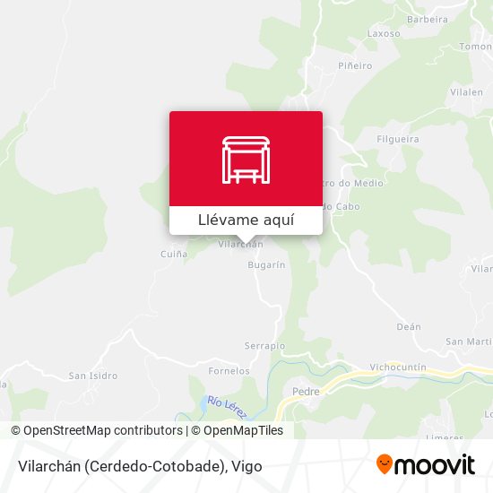 Mapa Vilarchán (Cerdedo-Cotobade)
