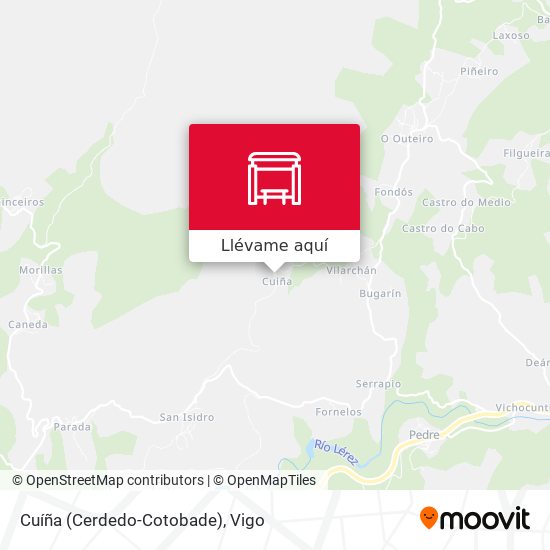 Mapa Cuíña (Cerdedo-Cotobade)