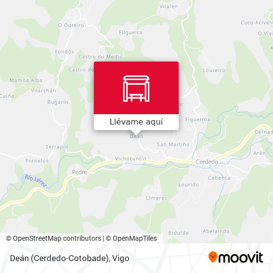 Mapa Deán (Cerdedo-Cotobade)