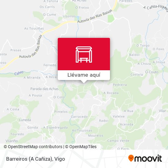 Mapa Barreiros (A Cañiza)