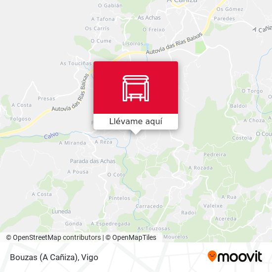 Mapa Bouzas (A Cañiza)