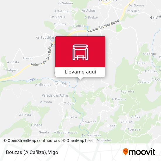 Mapa Bouzas (A Cañiza)