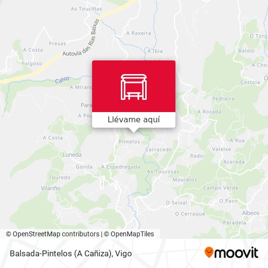 Mapa Balsada-Pintelos (A Cañiza)