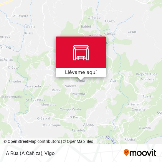 Mapa A Rúa (A Cañiza)