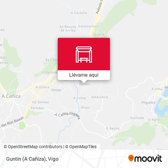 Mapa Guntín (A Cañiza)