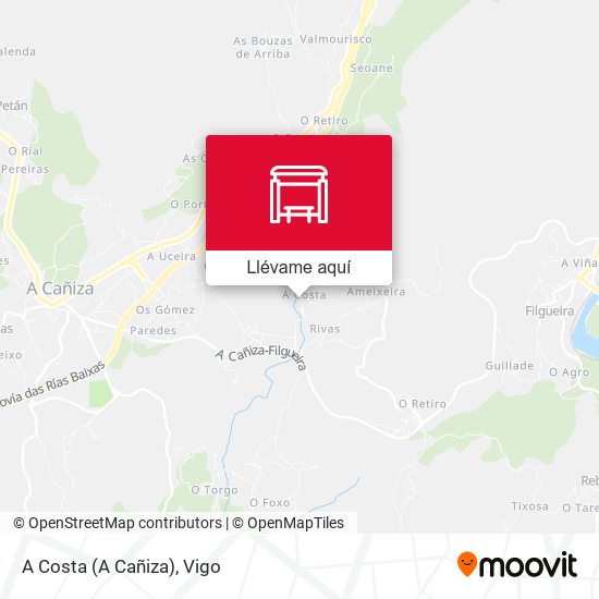 Mapa A Costa (A Cañiza)