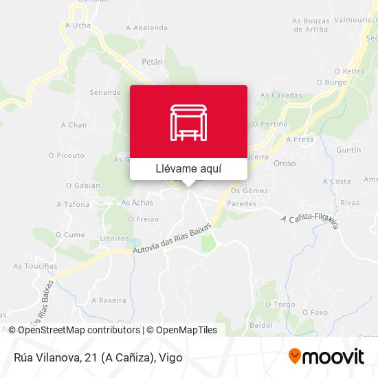 Mapa Rúa Vilanova, 21 (A Cañiza)